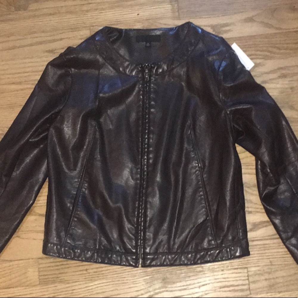 BNWT Genuine Dark Brown Leather Jacket